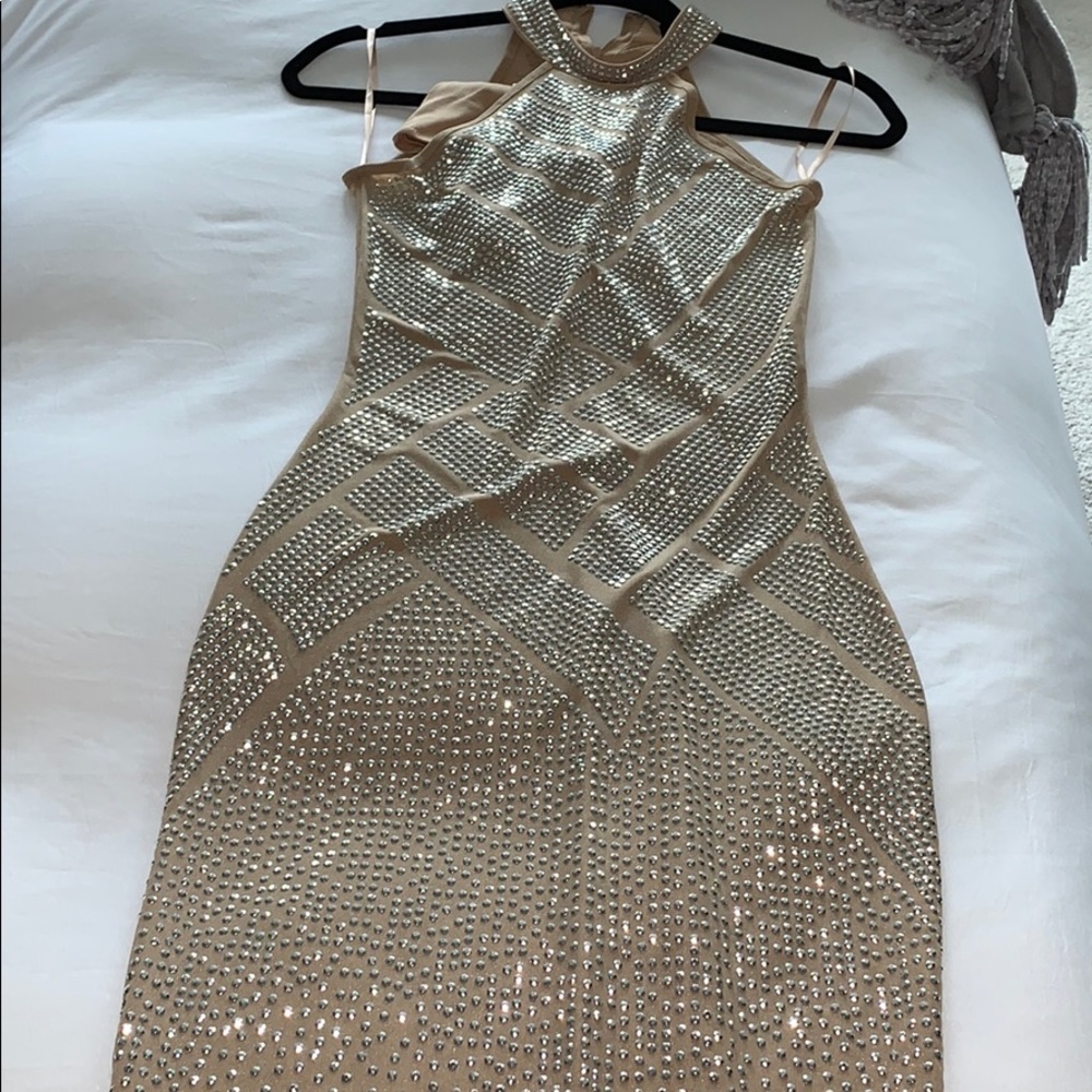 Akira sparkly midi dress